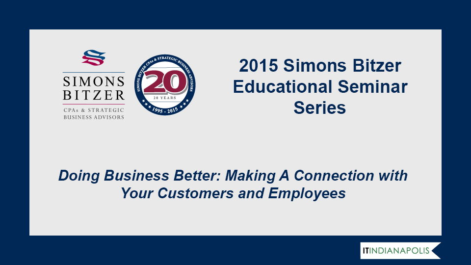 2015 Simons Bitzer Educational Seminar Series - Business Symposium